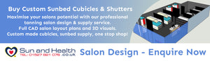 Sunbed Salon Design, Tanning Bed Cubicles