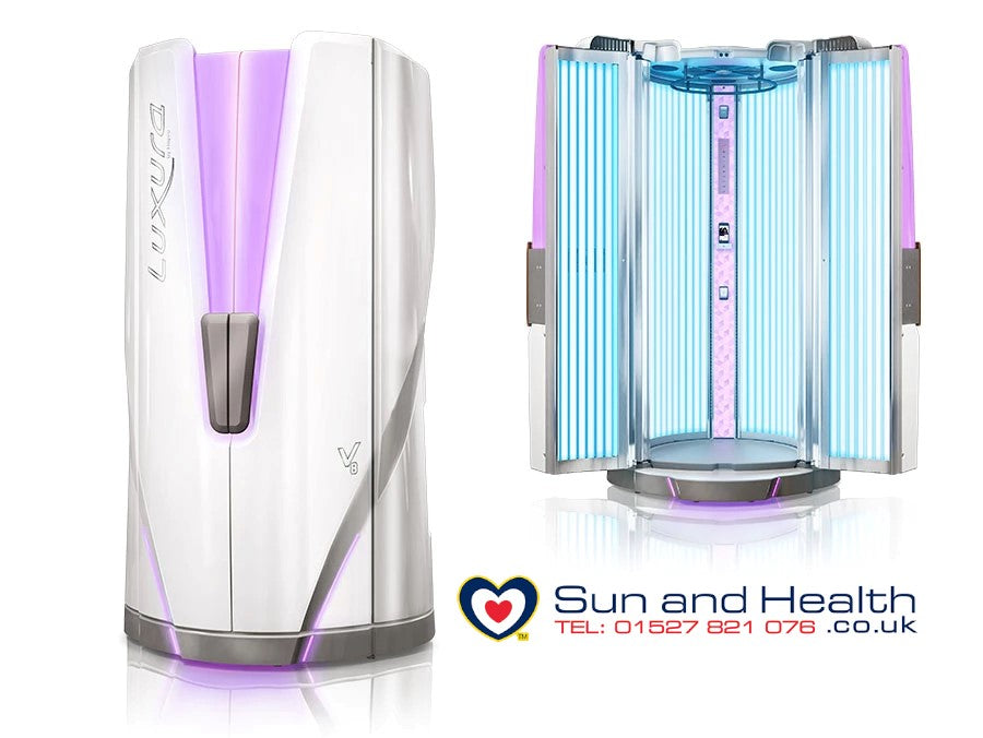 Buy Hapro Luxura V8 High Intensive Stand up Vertical Sunbed UK Sun and Health International Ltd