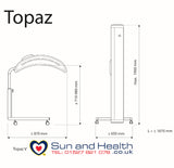 Hapro Topaz Canopy Sunbed Drawing
