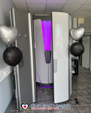 Hapro Luxura V8 Stand Up, Commercial Tanning Bed with Changing Room, Sunbed Shop